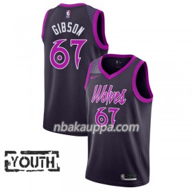 Minnesota Timberwolves Taj Gibson 67 2018-19 Nike City Edition Violetti Pelipaidat Swingman - Lasten
